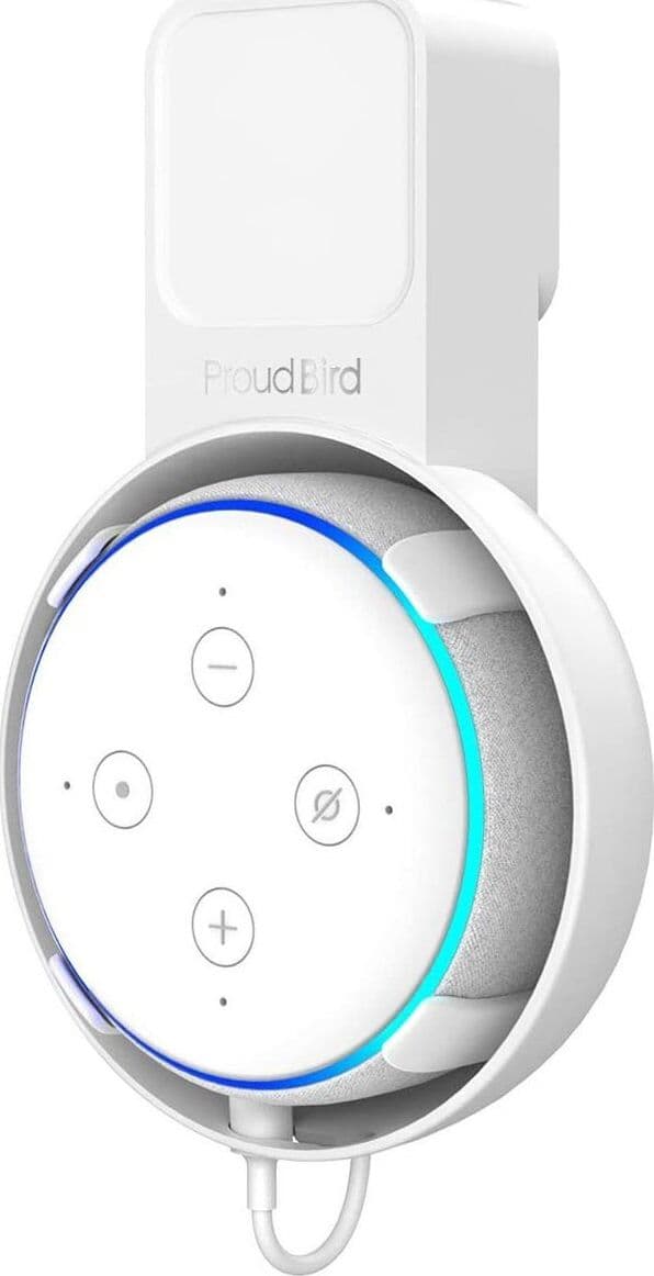 Supporto a Muro per Amazon Alexa Dot 3a Generazione, Migliore qualità del suono dell'altoparlante Dot, Gestione dei cavi integrata senza viti (Bianco) in Supporti da parete 85cento.it - Potenza, commercioVirtuoso.it