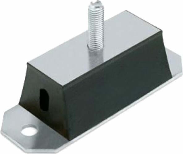 Supporto-antivibrante-rettangolare-Ama-50x40-mm-con-perno-M12