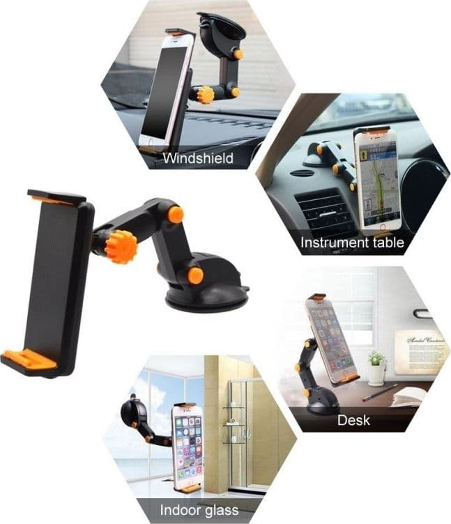 SUPPORTO AUTO UNIVERSALE A VENTOSA 360° GRADI PER CELLULARE SMARTPHONE TABLET Elettronica/Elettronica per veicoli/Accessori/Accessori per cellulari/Alloggiamenti Trade Shop italia - Napoli, Commerciovirtuoso.it