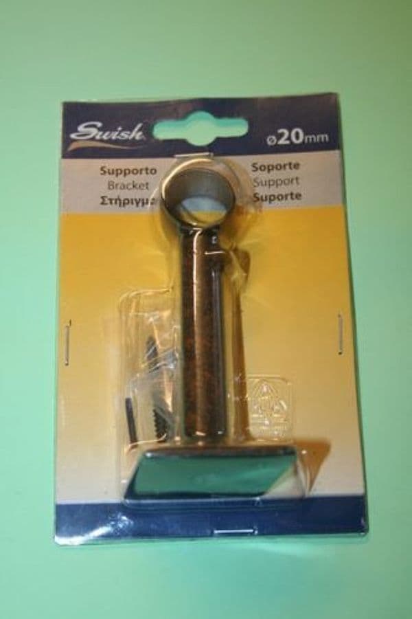 SUPPORTO-CHIUSO-REGOLABILE-REGGITENDE-20mm-IN-ACCIAIO-RUGGINE-SWISH-21342
