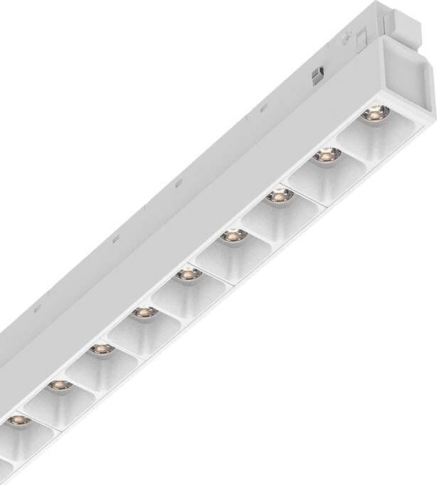 Supporto-Lineare-Binario-Ego-Alluminio-Bianco-Led-13W-3000K-Dali-Luce-Calda