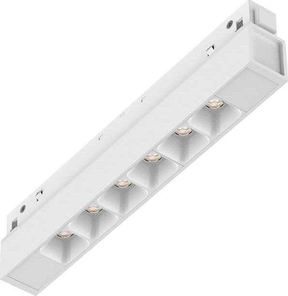 Supporto-Lineare-Binario-Ego-Alluminio-Bianco-Led-7W-3000K-Dali-Luce-Calda