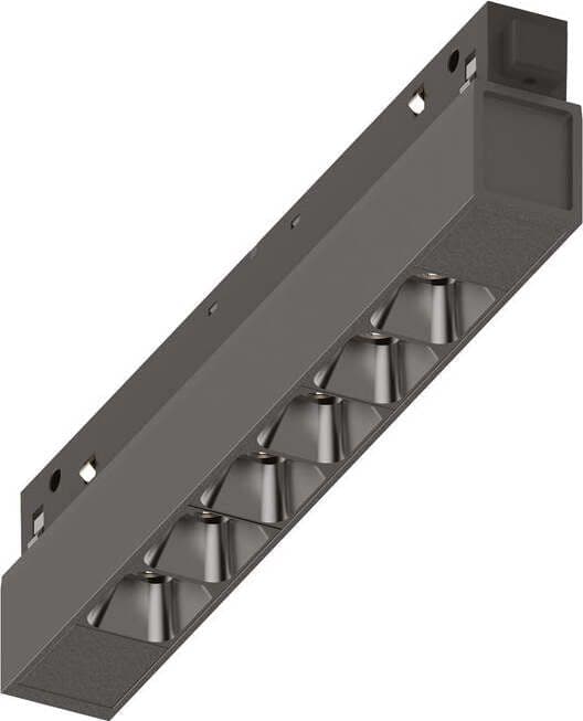 Supporto-Lineare-Binario-Ego-Alluminio-Nero-Led-7W-3000K-Dali-Luce-Calda