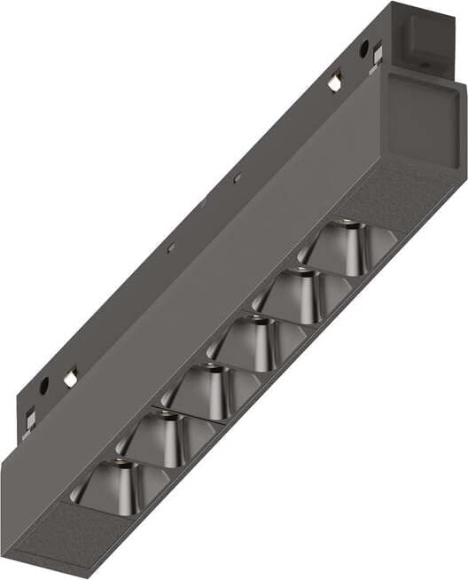 Supporto-Lineare-Binario-Ego-Alluminio-Nero-Led-7W-3000K-Dali-Luce-Calda