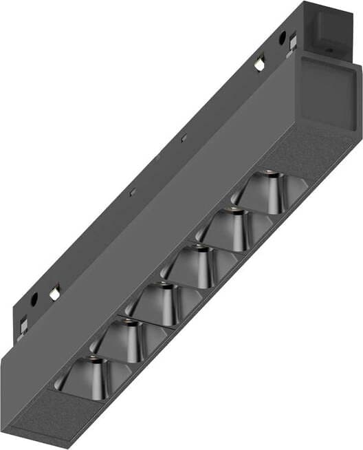Supporto-Lineare-Binario-On-Off-Ego-Alluminio-Nero-1-Led-7W-3000K-Luce-Calda