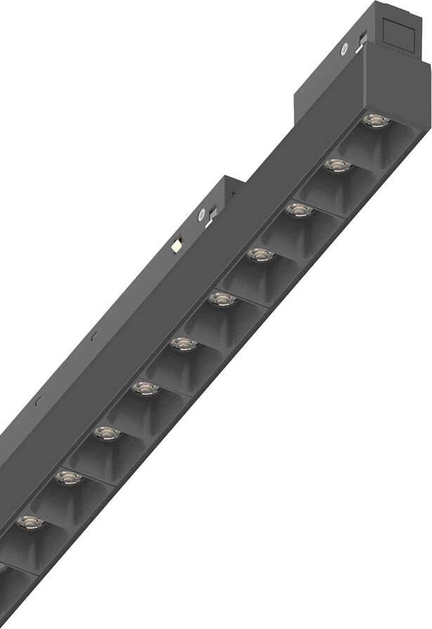 Supporto-Lineare-Binario-On-Off-Ego-Alluminio-Nero-Led-13W-3000K-Luce-Calda