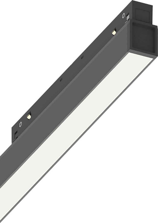 Supporto-Lineare-Binario-On-Off-Ego-Wide-Alluminio-Nero-Led-26W-3000K-Luce-Calda