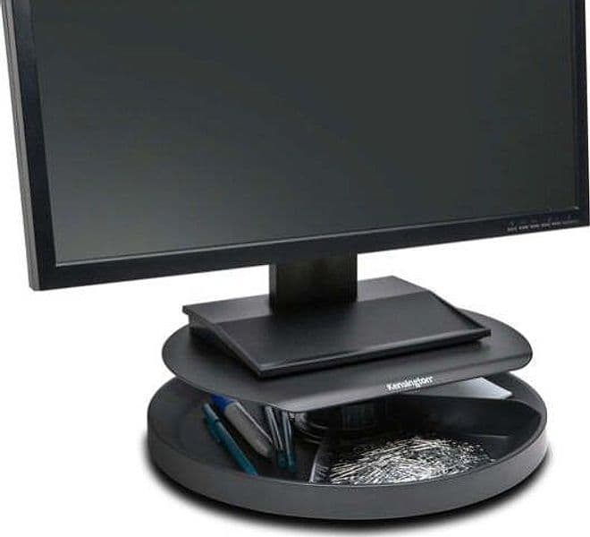 Supporto monitor Spin2 - portaccessori - portata massima 18 kg - nero - Kensington Elettronica/Informatica/Accessori/Accessori per Monitor/Supporti Eurocartuccia - Pavullo, Commerciovirtuoso.it