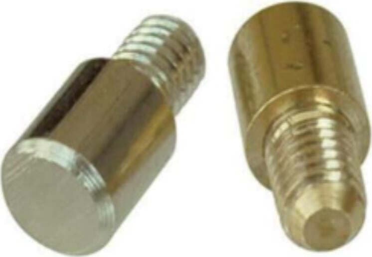 SUPPORTO-REGGIPIANO-CON-PERNO-FILETTATO-M5---BUSSOLA-7MM---IN-OTTONE-LUCIDO
