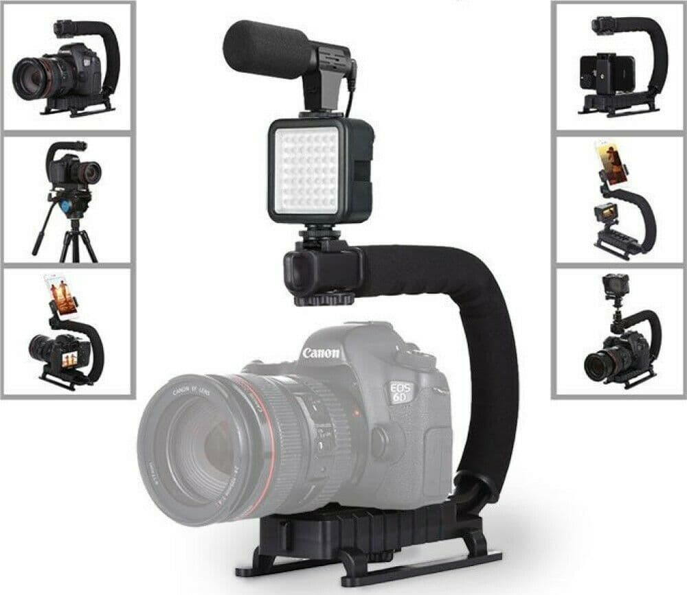 Supporto Stabilizzatore Portatile Videocamera Smartphone Luce Microfono Ay-49u Elettronica e telefonia > Fotografia e video > Supporti e Cavalletti Trade Shop italia - Napoli, Commerciovirtuoso.it