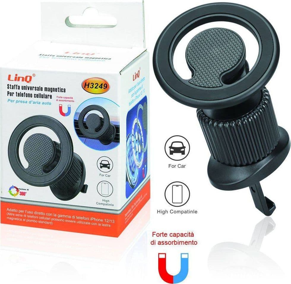 Supporto Staffa Universale Magnetica Auto Presa Aria Smartphone Cellulare H3249 Elettronica/Cellulari e accessori/Accessori/Caricabatterie/Caricabatterie da auto Trade Shop italia - Napoli, Commerciovirtuoso.it