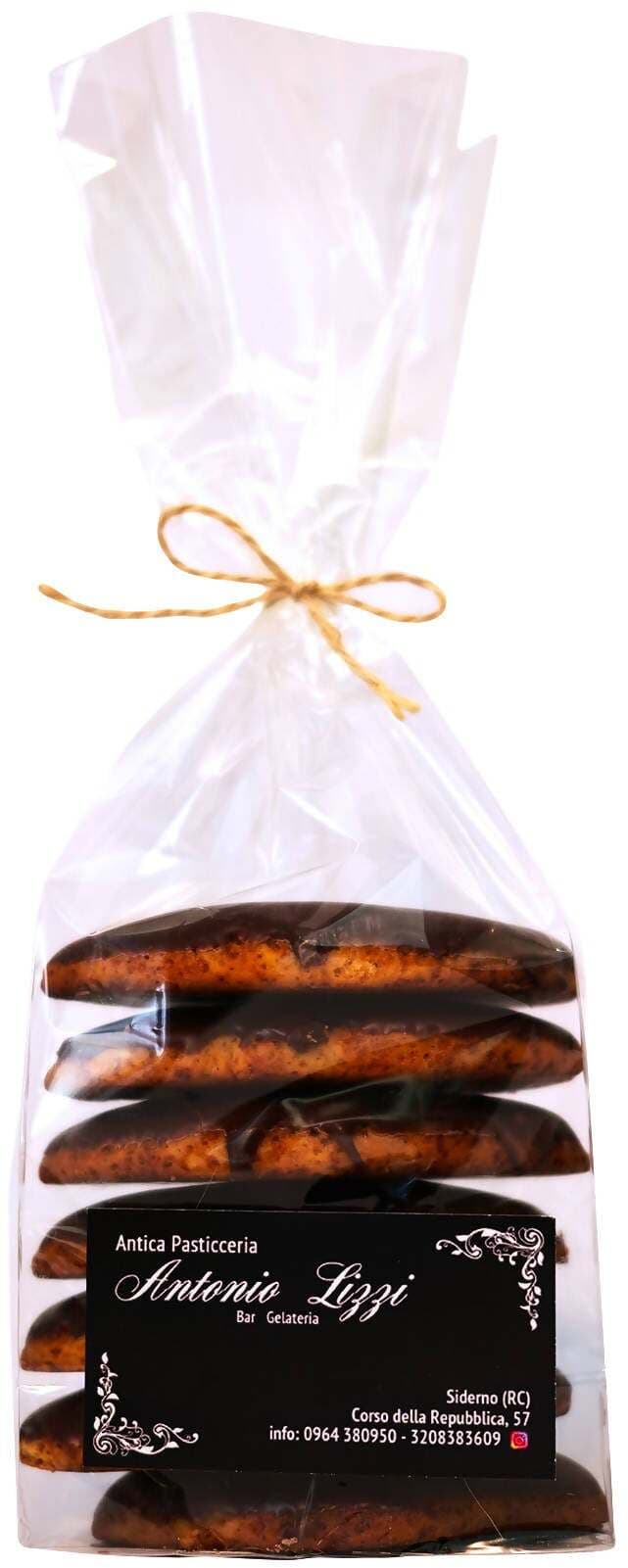 Susumelle Calabresi dolce Biscotto tipico Calabrese prodotto artigianale fatto a Mano ricoperto di glassa al cioccolato 500gr Antonio Lizzi in Con gocce di cioccolato Antica Pasticceria Antonio Lizzi - Siderno, commercioVirtuoso.it