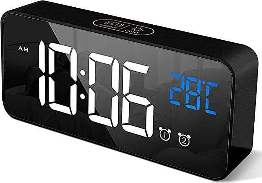 Sveglia Con Schermo Led A Specchio Sveglia Digitale Con Display A Led A Specchio Portatile Con Doppio Allarme, Sveglia Intelligente, Snooze 4 Livelli Di Luminosità Regolabile (nero) Casa e cucina/Decorazioni per interni/Orologi/Sveglie BBuy - Battipaglia, Commerciovirtuoso.it