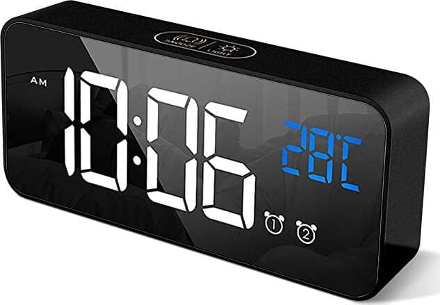 Sveglia Con Schermo Led A Specchio Sveglia Digitale Con Display A Led A Specchio Portatile Con Doppio Allarme, Sveglia Intelligente, Snooze 4 Livelli Di Luminosità Regolabile (nero) Casa e cucina/Decorazioni per interni/Orologi/Sveglie BBuy - Battipaglia, Commerciovirtuoso.it