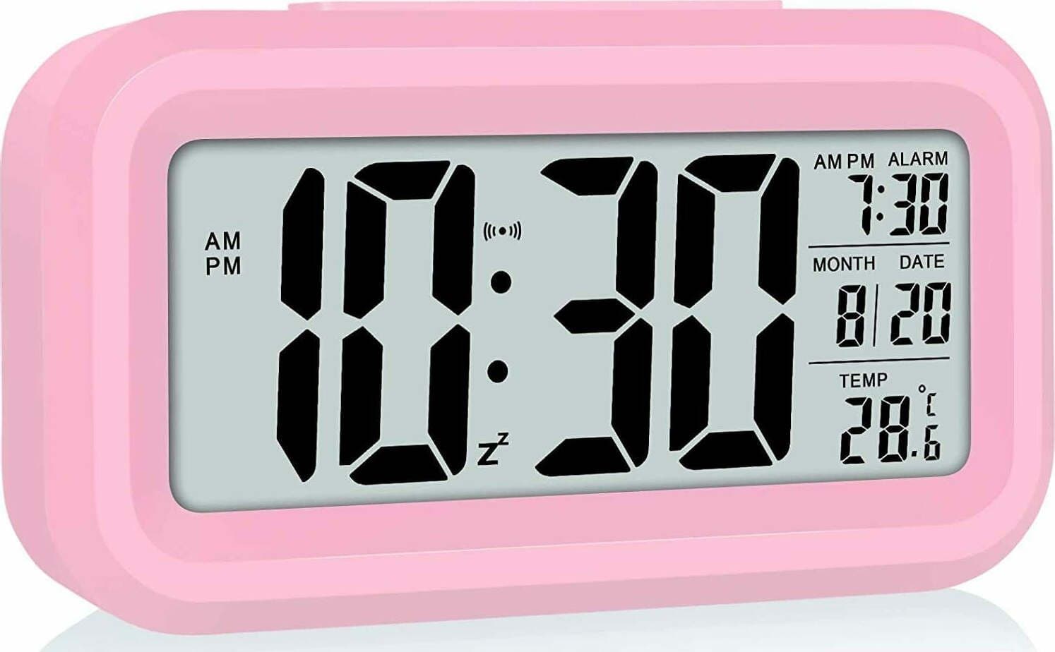 Sveglia Digitale Con Display Led a Batteria Smart Night Pink Sveglia per Comodino Rosa Multifunzione Casa e cucina/Decorazioni per interni/Orologi/Sveglie BBuy - Battipaglia, Commerciovirtuoso.it