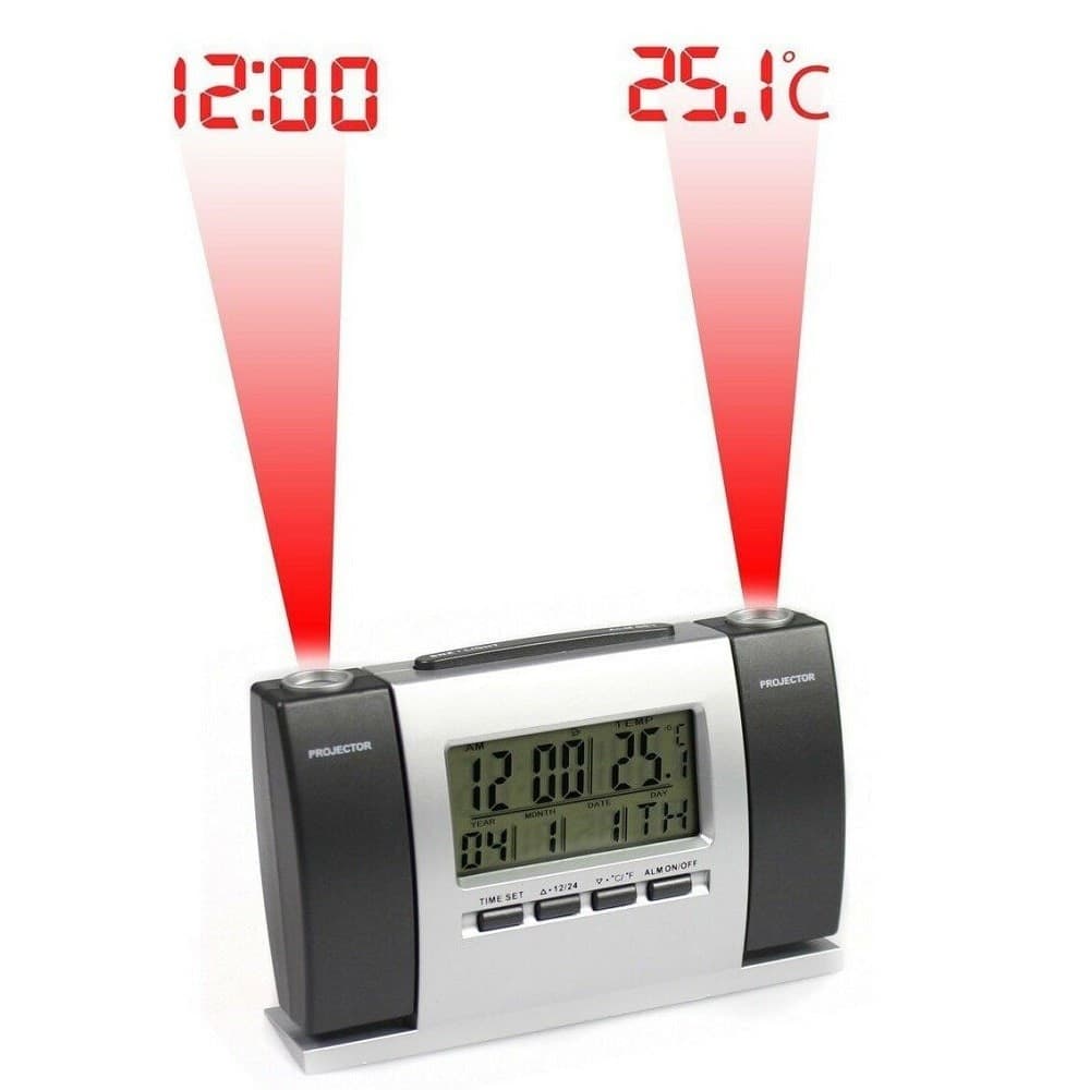 Sveglia-Orologio-A-Proiezione-Ora-Temperatura-Schermo-Lcd-Data-Gradi-Proiettore