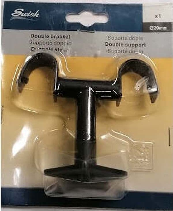 SWISH---1-SUPPORTO-DOPPIO-A-SOFFITTO-IN-ACCIAIO-FINITURA-NERO-OPACO-DIAM.-20mm