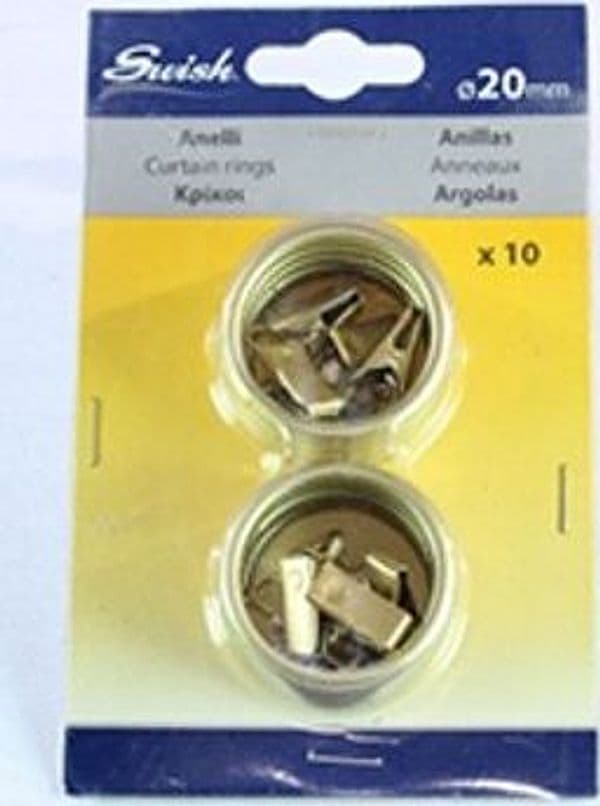 SWISH---10-ANELLI-CON-PINZETTA-IN-ACCIAIO-ORO-SATINATO-20mm