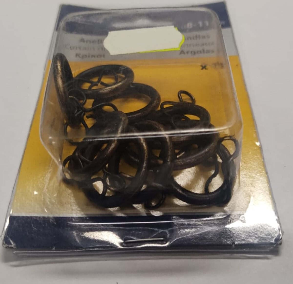 SWISH---10-PEZZI---ANELLI-CON-GANCIO-PER-TENDE-Ø8/11MM---COLORE-NERO/ORO-GRAFFIATO