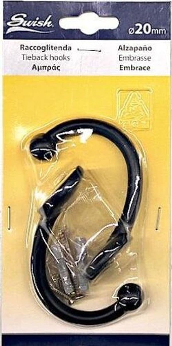 SWISH---2-EMBRASSE-IN-ACCIAIO-FINITURA-NERO-ORO-D.-20mm