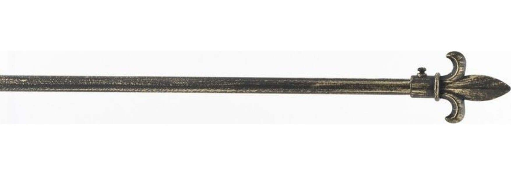 SWISH---KIT-BASTONE-PER-TENDA-IN-ACCIAIO-NERO-ORO-120-210-cm-DIAM.-8/11-FINALE-GIGLIO