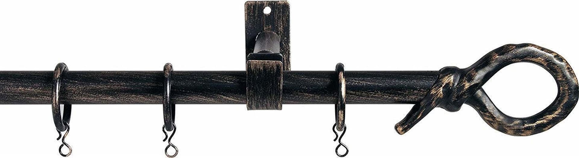 SWISH---KIT-BASTONE-PER-TENDA-IN-ACCIAIO-NERO-ORO-120–210-cm-FINALE-NODO