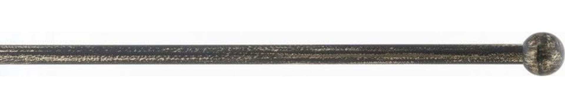 SWISH---KIT-BASTONE-PER-TENDA-IN-ACCIAIO-NERO-ORO-70-120-cm-DIAM.-8/11-FINALE-PALLA
