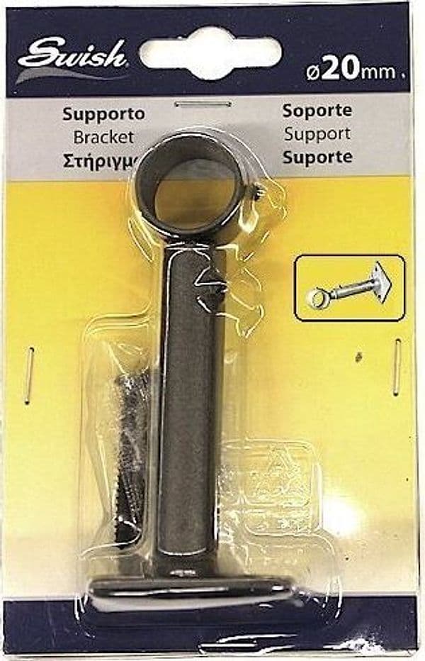 SWISH---SUPPORTO-CHIUSO-REGOLABILE-REGGITENDE-20mm-IN-ACCIAIO-ANTRACITE