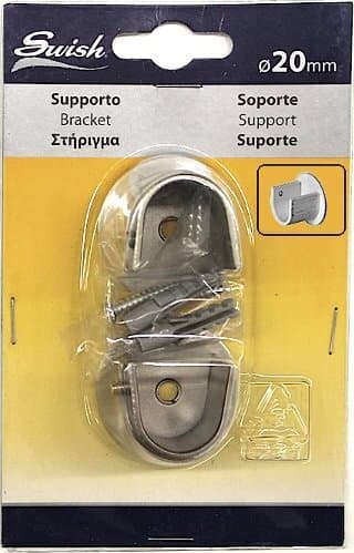 SWISH---SUPPORTO-PARETE---PARETE-IN-ACCIAIO-NICKEL-SATINATO-D.-20mm