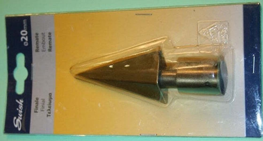 SWISH---TERMINALE/POMOLO-PER-BASTONI-TENDE-IN-ACCIAIO-BRONZO-FRECCIA-D.20-MM