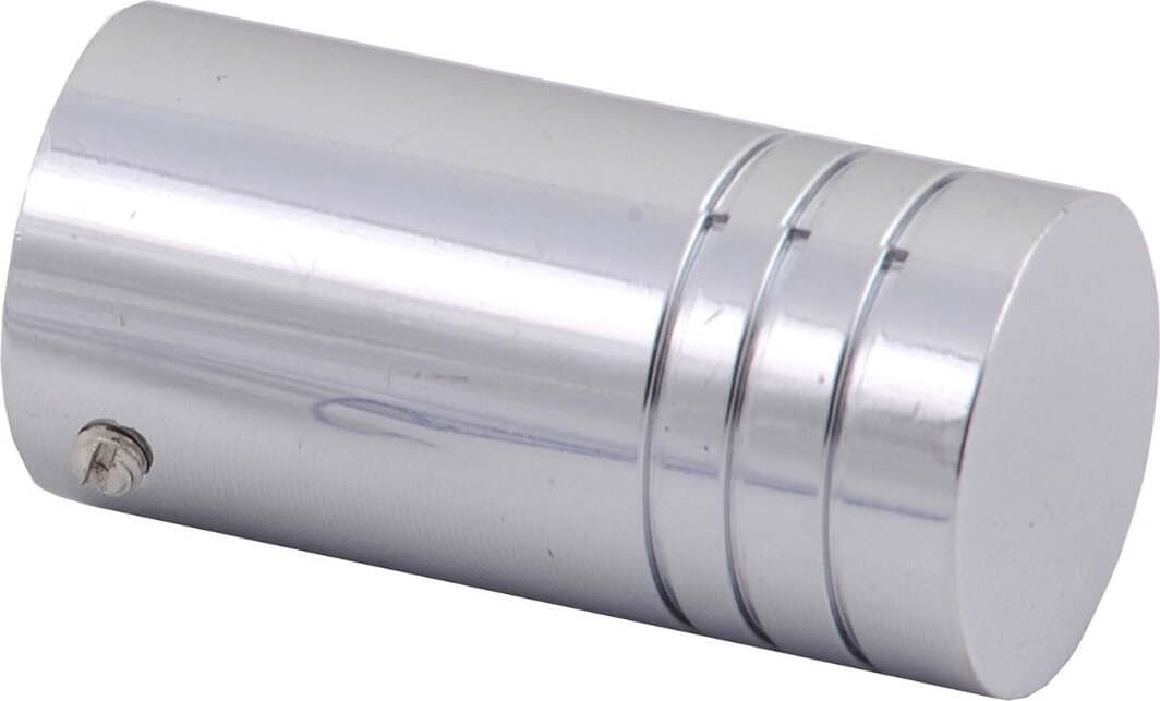 SWISH---TERMINALE/POMOLO-PER-BASTONI-TENDE-IN-ACCIAIO-CROMATO-CILINDRO-D.20-MM
