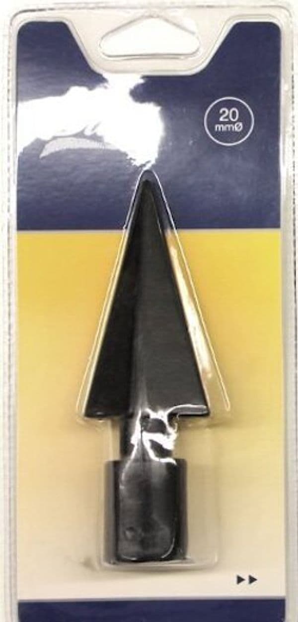 SWISH---TERMINALE/POMOLO-PER-BASTONI-TENDE-IN-ACCIAIO-NERO-OPACO-FRECCIA-D.20-MM