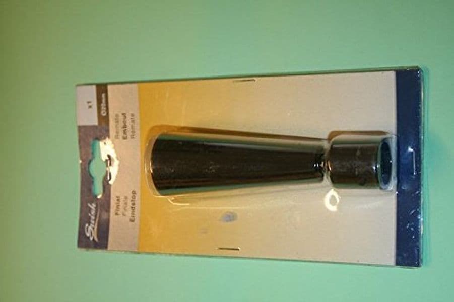 SWISH---TERMINALE/POMOLO-PER-BASTONI-TENDE-IN-ACCIAIO-NICKEL-BLACK-SIBILLA-D.20-MM