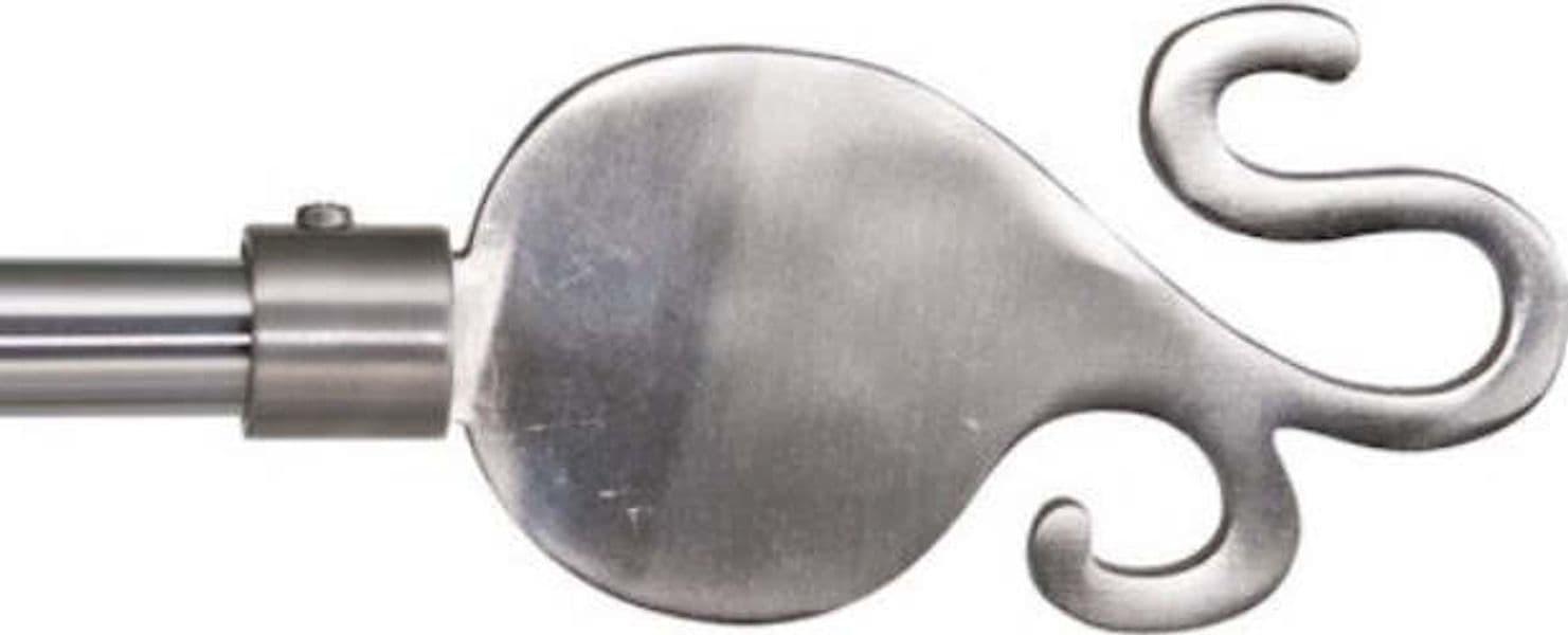 SWISH---TERMINALE/POMOLO-PER-BASTONI-TENDE-IN-ACCIAIO-NICKEL-SATINATO-MODELLO-GARLIC-D.-16mm