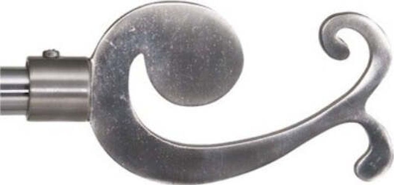 SWISH---TERMINALE/POMOLO-PER-BASTONI-TENDE-IN-ACCIAIO-NICKEL-SATINATO-MODELLO-OCTOPUS-D.-16mm