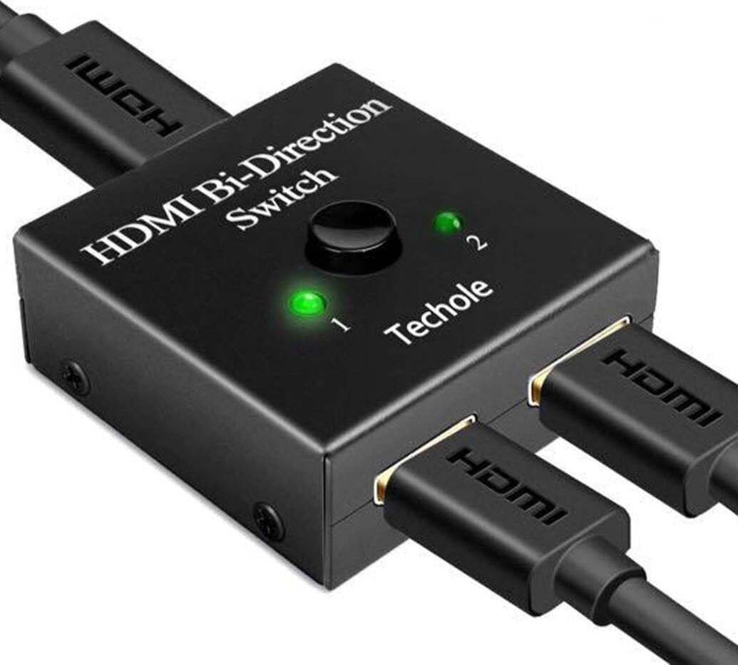 Switcher HDMI bidirezionale Techole 1 Ingresso HDMI femmina 2 Uscita HDMI femmina display singolo HS303 in Cavi HDMI 85cento.it - Potenza, commercioVirtuoso.it