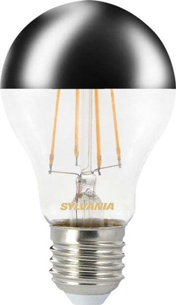 SYLVANIA-TOLEDO-GOCCIA-CUPOLA-ARGENTATA-RETRO-4W-450LM-E27-A++