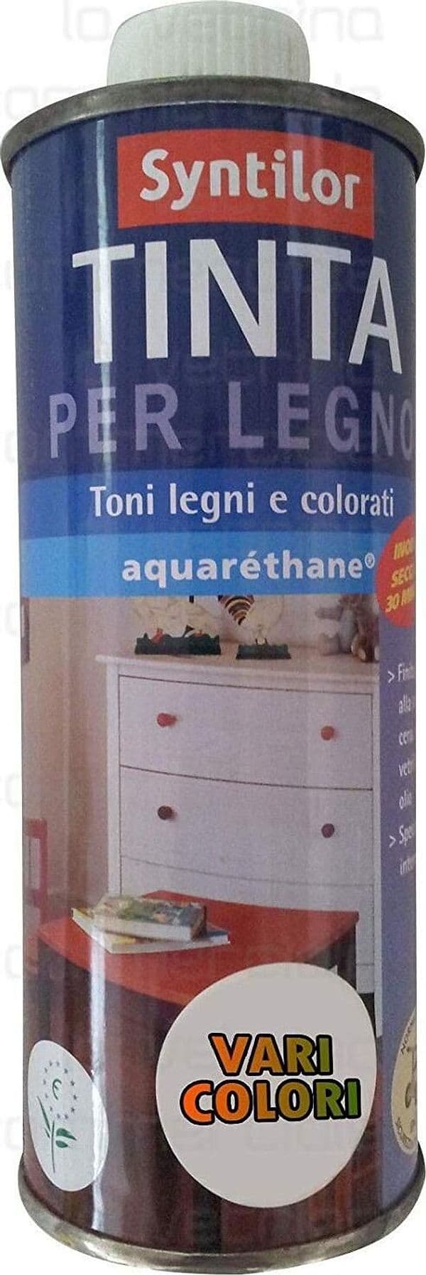 SYNTILOR-COLORANTE-TINTA-PER-LEGNO-AQUARETHANE-INODORE-NOCE-SCURO-0.5-Lt