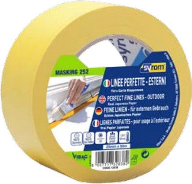 SYROM---NASTRO-IN-CARTA-WASHI-LINEE-PERFETTE-MASKING-252-25MM-X-50M