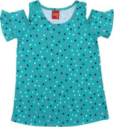 T-SHIRT Bambina 100% Cotone Estiva Maglietta Top Mezze Maniche Verde Micro Fantasia Maglia Estate Bimba Fashion T-SHIRT Piccole Canaglie - Tropea, Commerciovirtuoso.it