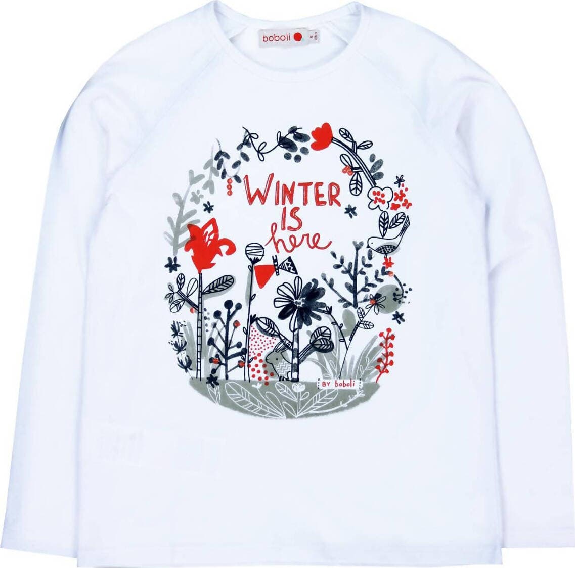 T-Shirt Bambina Bianca Stampata Inverno Maniche Lunghe Maglietta in Cotone Maglia Girocollo Bianco Bimba Stampa Multi Color t-shirt bambina Piccole Canaglie - Tropea, Commerciovirtuoso.it