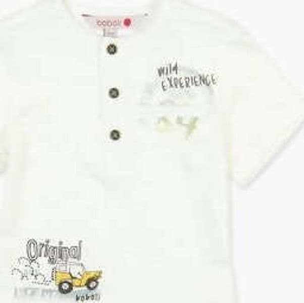 T-Shirt Bimbo Bianca Girocollo Estiva Maglia Maniche Corte 3 Bottoni Maglietta Estate in Cotone per Estate Bianco t-shirt baby maschio Piccole Canaglie - Tropea, Commerciovirtuoso.it