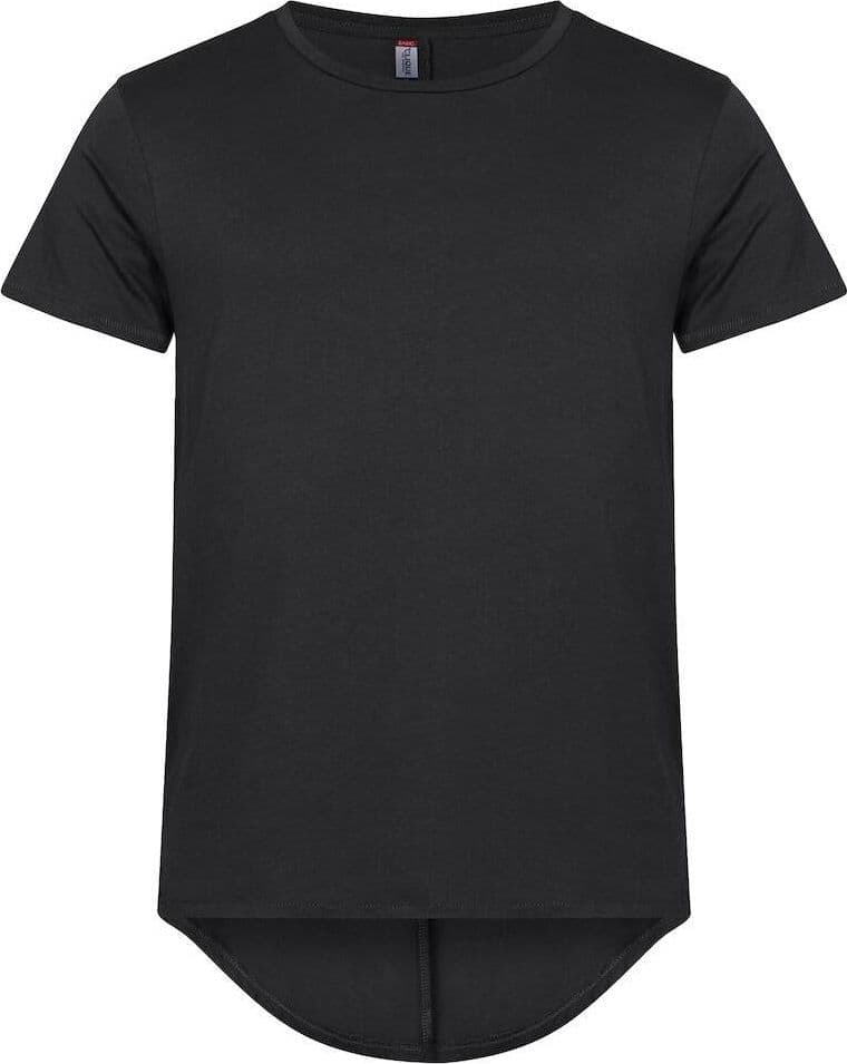 T-Shirt Brooklyn Nero Maglietta Fondo Retro Lungo con Pinces in T-shirt Dresswork - Como, commercioVirtuoso.it