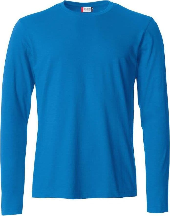 T-Shirt Clique Basic Manica Lunga Royal Azzurro 145 gr in T-shirt Dresswork - Como, commercioVirtuoso.it