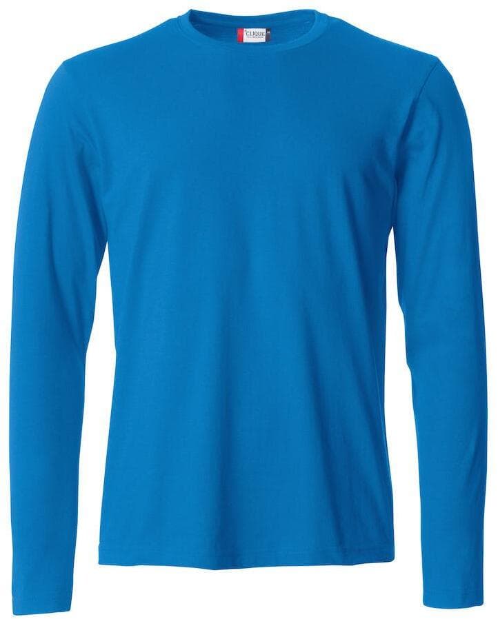 T-Shirt Clique Basic Manica Lunga Royal Azzurro 145 gr in T-shirt Dresswork - Como, commercioVirtuoso.it