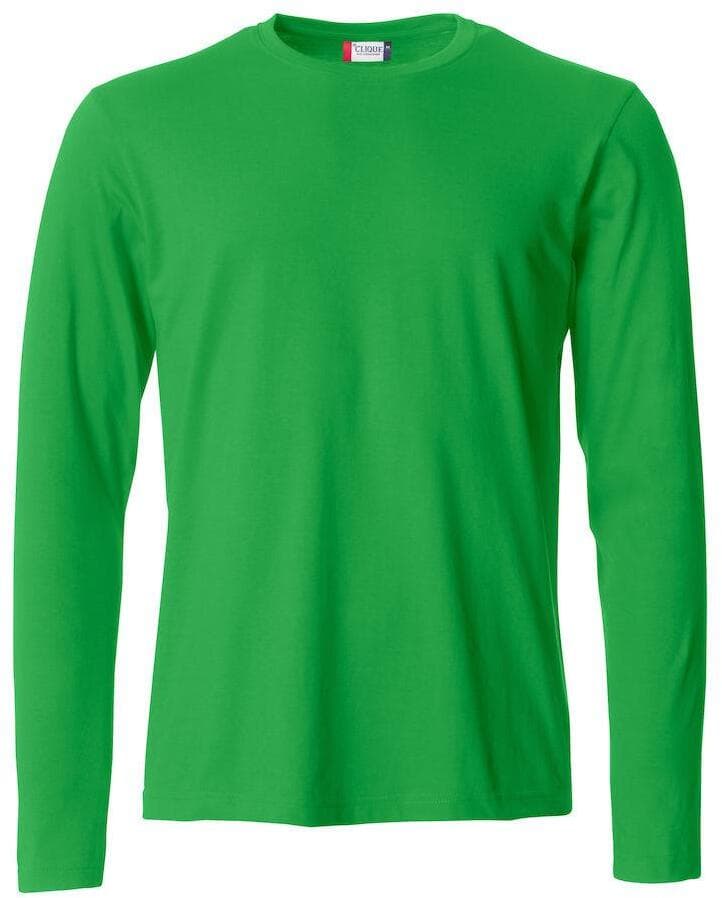 T-Shirt Clique Basic Manica Lunga Verde Acido 145 gr in T-shirt Dresswork - Como, commercioVirtuoso.it