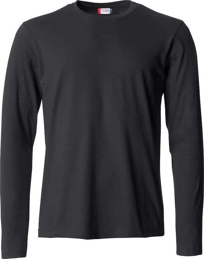 T-Shirt Clique Basic Manica Lunga Nero 145 gr in T-shirt Dresswork - Como, commercioVirtuoso.it