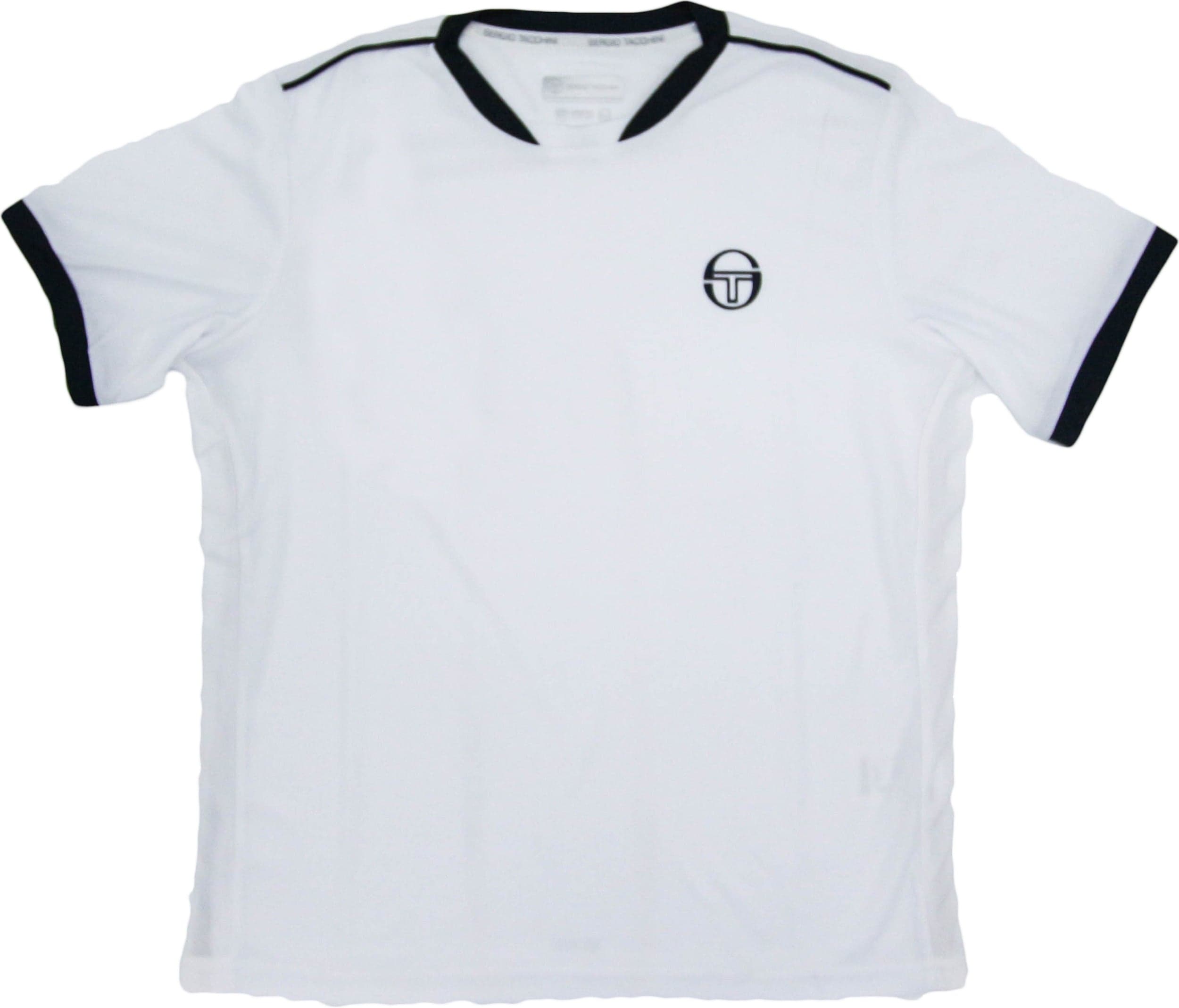 T-Shirt Da Tennis Sergio Tacchini Club Tech Maglietta Sportiva a Maniche Corte per Bambini Bianca Con Colletto E Bordi Blu Moda/Bambini e ragazzi/Abbigliamento/Abbigliamento sportivo/Camicie e t-shirt sportive/T-Shirt Liquidator Italia - Nicosia, Commerciovirtuoso.it