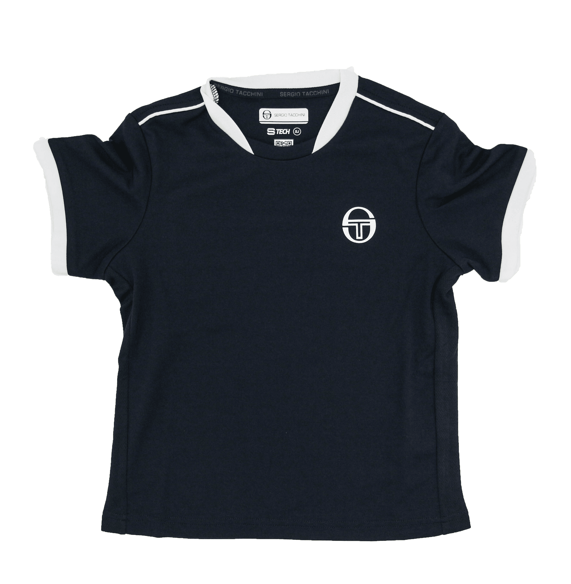 T-Shirt Da Tennis Sergio Tacchini Club Tech Maglietta Sportiva a Maniche Corte per Bambini Blu Con Colletto E Bordi Bianchi Moda/Bambini e ragazzi/Abbigliamento/Abbigliamento sportivo/Camicie e t-shirt sportive/T-Shirt Liquidator Italia - Nicosia, Commerciovirtuoso.it