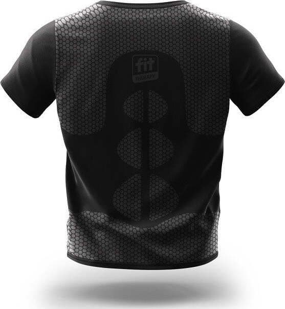 T-SHIRT-FIT-THERAPY-NERO-TAGLIA-S-M